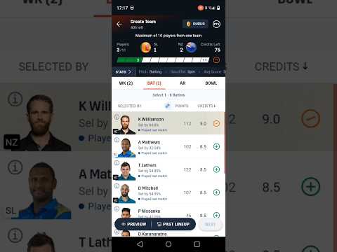 sri lanka vs new zealand dream11 team kaise banaye| sri lanka vs new zealand dream11