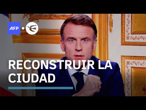 El presidente francés promete 'reconstruir' el territorio de Mayotte devastado por un ciclón