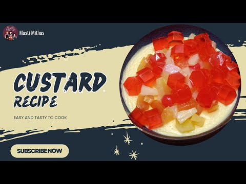 Fruit Custard Recipe | Custard Powder Recipe | Custard Recipe