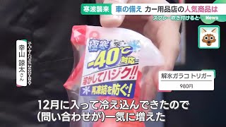 寒波襲来で車の備え　カー用品店で売れているスプレー商品は？JAFに聞いた「プラグかぶり」に注意 (24/12/23 15:36)