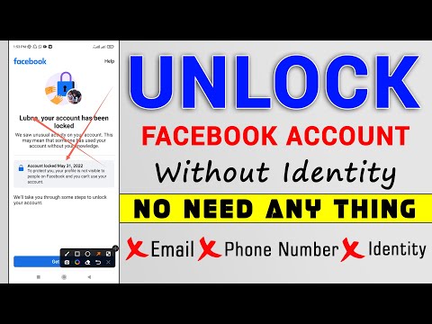 how to unlock facebook account without id proof | your account has been locked facebook get started