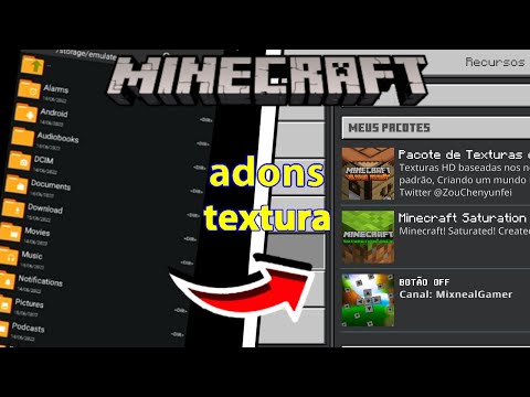 COMO COLOCAR MODS/ADDONS/TEXTURA NO MINECRAFT PE 1.19 SEM PRECISAR MOVER ARQUIVO😲