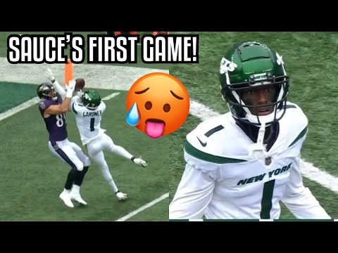 Sauce Gardner NFL DEBUT🔥 Vs Ravens! Lamar Jackson vs Sauce Gardner! Ravens vs Jets Highlights 2022