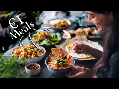 VEGAN BUDGET CHALLENGE » €1/$1 meals for 5 days (+ grocery list)