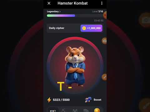 Daily cipher hamster kombat code #hamsterkombat #hamsters