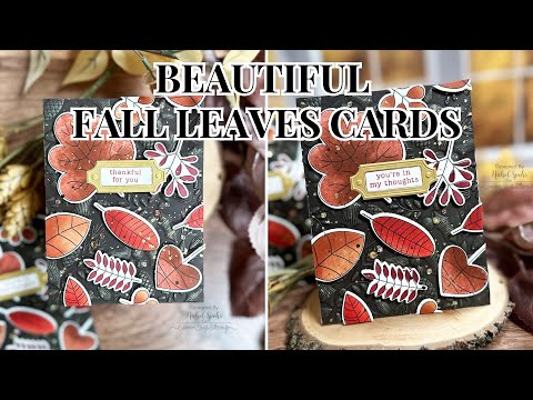 Beautiful Fall Leaves Cards (Simon Says Stamp October 2024 Card Kit)