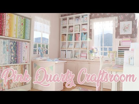 PINK QUARTZ CRAFTROOM 1/6 scale handmade miniature dollhouse by Nerea Pozo