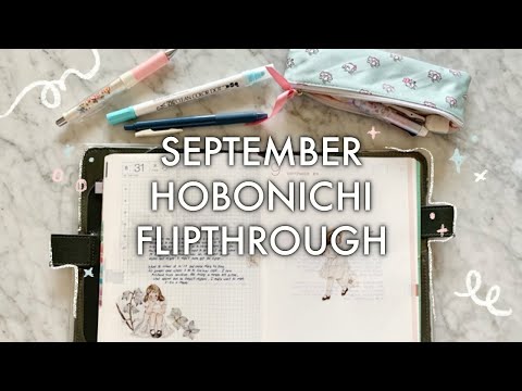 September 2023 Hobonichi flip through