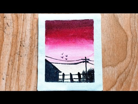 How to draw with acrylic colour | acrylic painting |step by step drawing