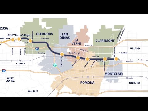 Building the Foothill Gold Line from Glendora to Montclair