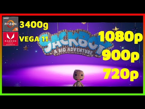 Sackboy A Big Adventure | Ryzen 5 3400G Vega 11 2x8 (2666MHz) 16GB RAM