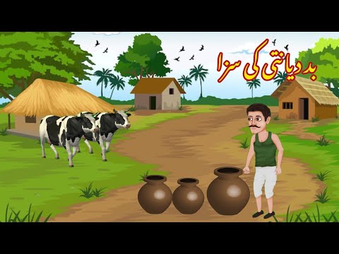 BAD DYANTI KI SAZA | بد دیانتی کی سزا | |Urdu cartoon story |Urdu kahaniyaan | Moral Story