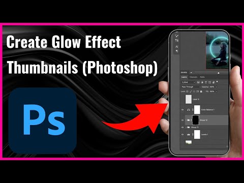 How to Create Glow Effect For Thumbnails Photoshop   Full Guide 2024