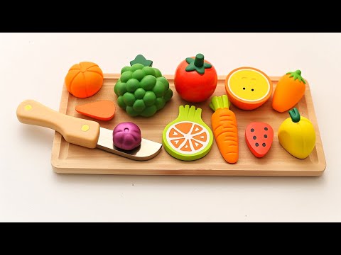 Satisfying Video | Cutting Plastic Fruits and Vegetables ASMR | Relaxing Video ASMR