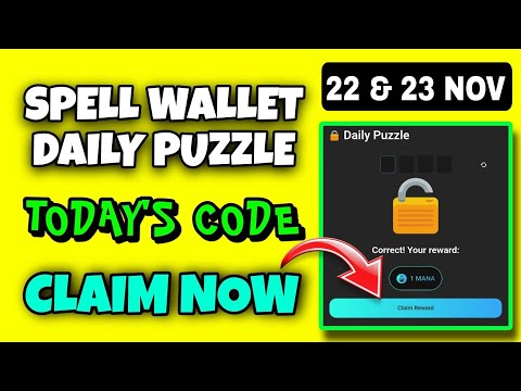 Spell Wallet Daily Puzzle Today 22 November | Spell Wallet Today Puzzle | Spell Wallet Secret Code