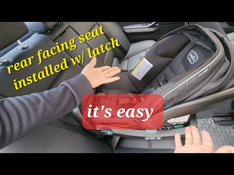 How to install an infant car seat using the latch method|Evenflo Safemax