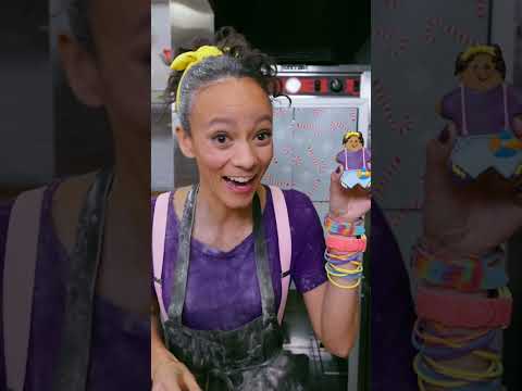 Meekah Bakes a Mini Gingerbread Meekah! #shorts #Blippi #baking