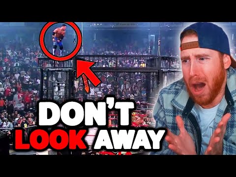 INSANE DIVE FROM THE TOP OF A STEEL CAGE!! - Pro Wrestling TRY NOT TO LOOK AWAY Or WINCE Challenge 8