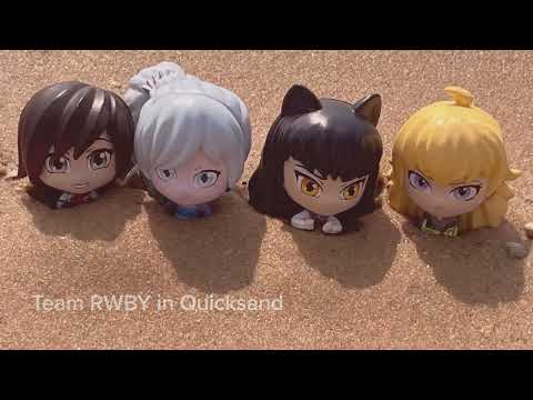 Team RWBY being adorable in quicksand