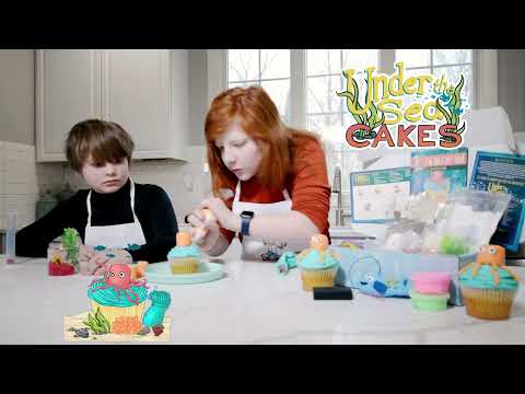 Under The Sea Cakes | #kids #education #kits #receipe #fun #cake #cupcake #donuts