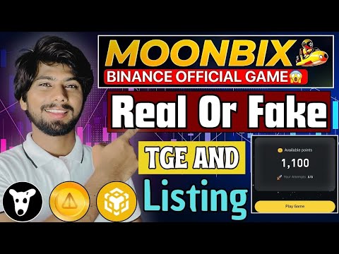 Moonbix Airdrop Fake or Real | moonbix binance, binance moonbix bot