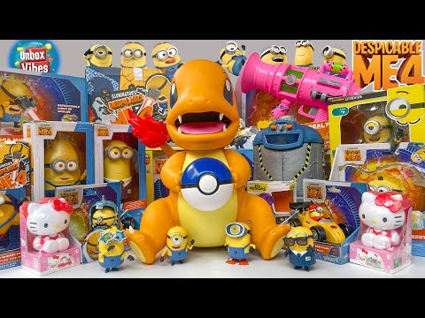 Satisfying with Unboxing CHARMANDER Cute & DESPICABLE ME 4 Toy   Mega Minion Dave  The Rise of Gru