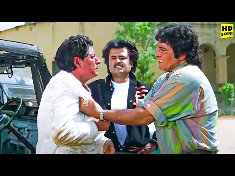 आज तुझे कुत्ते की मौत मारूँगा...Vinod Khanna & Rajnikant Ka Jabardast Action Climax Scene | Rajkumar