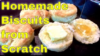 Old Fashioned Homemade Buttermilk Biscuits - 3 Ingredient Biscuit Recipe