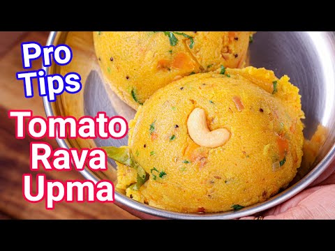 Tomato Rava Umpa - New Way with Pro Tips | Spicy & Tangy Rava Upma with Tomato Flavor