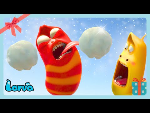 SNOWBALL FIGHT! 🎁 | ❄️ HAPPY HOLIDAYS ❄️ | Larva FUNNY ANIMATED SHOW FOR KIDS | WildBrain Bananas