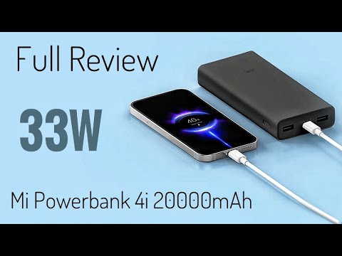 Xiaomi Power Bank⚡️4i 20000 mAh 33W Sonic Charge🔌 Review