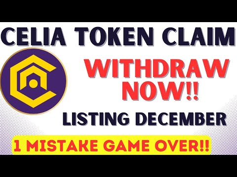 CELIA TOKENS WITHDRAWAL FULL GUIDE #celianetwork