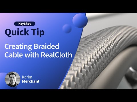 KeyShot Quick Tip - Creating Braided Cable with RealCloth