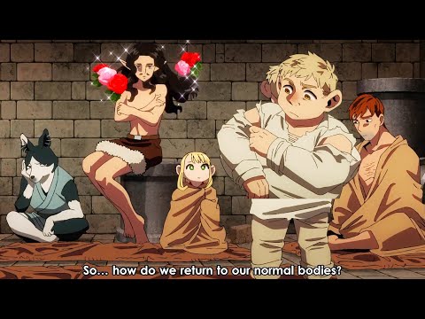 Marcille, Izutsumi & Laios Team transform young version || Dungeon Meshi Eps 23 ダンジョン飯