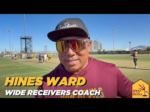 ASU WR coach Hines Ward on Jordyn Tyson, BYU, & blocking