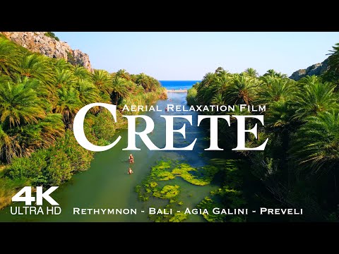 [4K] CRETE 2024 🇬🇷 3 HOUR Drone Aerial of Rethymnon, Bali & Agia Galini | Greece Kreta Creta