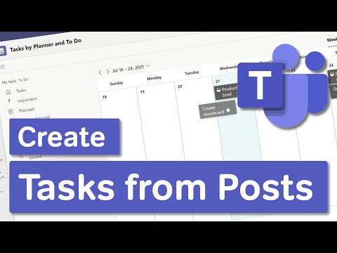 Microsoft Teams | Create Tasks from Teams Posts