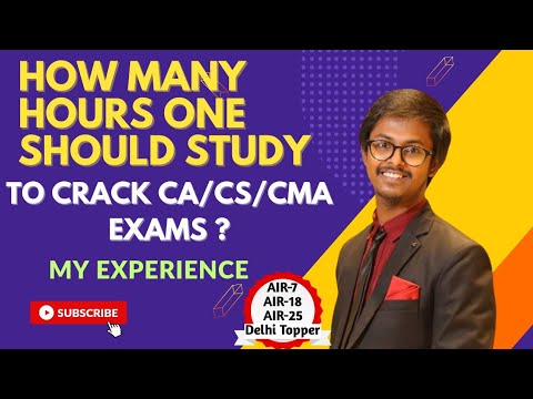 How many hours you should study to crack CA/CS/CMA Exams 🤔 | CA Aman Karn #ca #cs #cma #icai #icsi