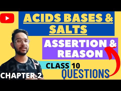 Assertion- Reason Science Ch-2 | Cbse Class 10 MCQs | Acids Bases Salts MCQs By Fraz Khan