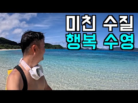 즉흥으로 떠난 인근 외딴 섬마을에서 압도적 수질을 만나다 - 오키나와 1편