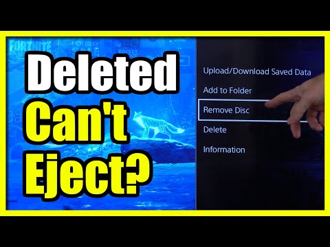 How to Fix Can't Eject with Button and Deleted App on PS4 (Easy Method)