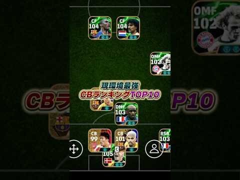 現環境最強CBランキングTOP10！#eFootball #イーフト #イーフットボール #ウイイレ #ウイイレアプリ