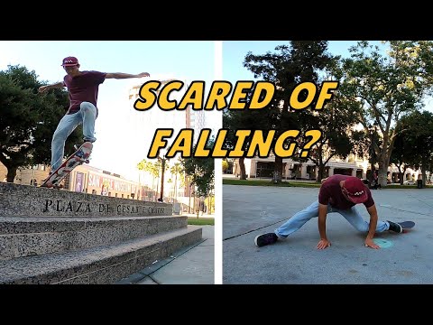 How are skateboarders not scared of falling?