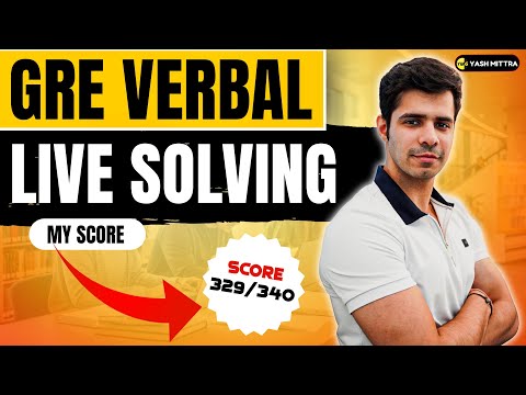 GRE Verbal Course - Live Solving Full GRE Verbal Test with 329 GRE Scorer