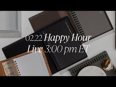 NEW Notebook Reveal: España Notebooks & Heirloom Leather Folios with Ashley | Happy Hour Live