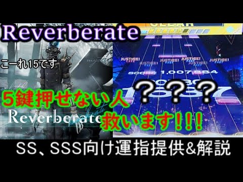 [チュウニズム]　5鍵押せなくても何とかなる！！　Reverberate　SS、SSS向け運指提供&解説