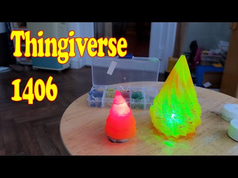 Random stuff off Thingiverse - LED Christmas Tree - 1406