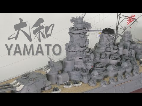 1:350 IJN Battleship Yamato Veryfire Model DX Edition Model Making