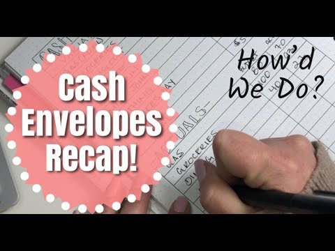 Cash Envelope System Recap - How’d We Do? | Reconciling and Emptying Our Cash Envelopes!