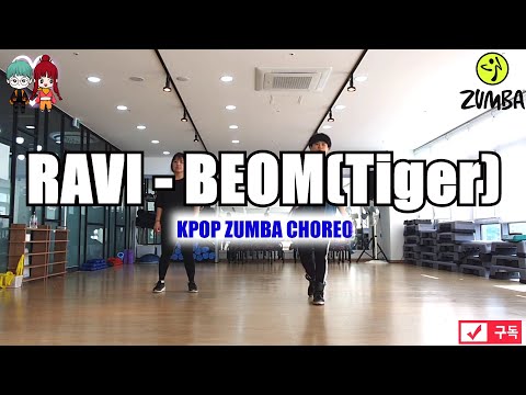 RAVI - BEOM (Tiger) 줌바 KPOP ZUMBA CHOREO 다이어트 댄스 FIT DANCE WORKOUT + MIRROR MODE.